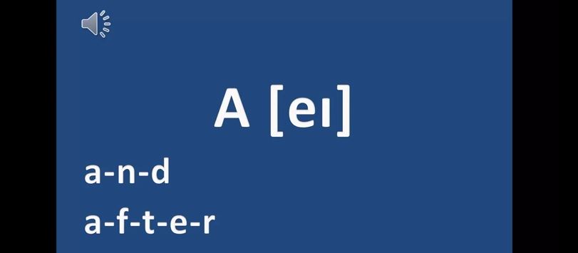 İngilizce Alfabe (Sesli) 