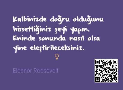 QR kodlu özdeyiş grafiği hazırlamak