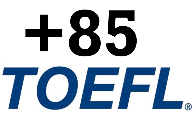 TOEFL'dan 85 almak