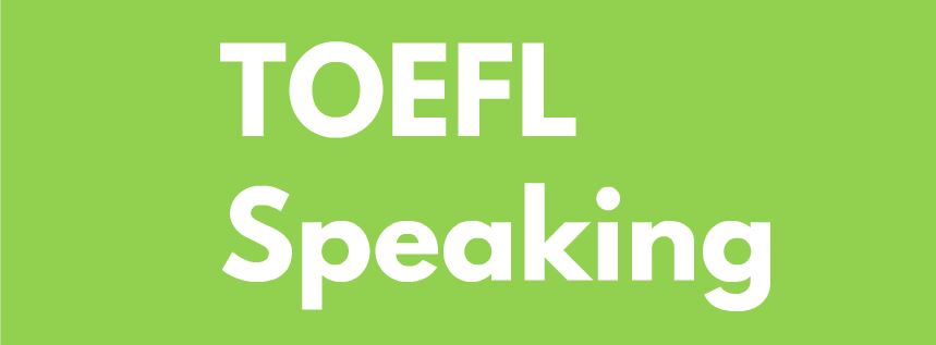 TOEFL speaking dersi