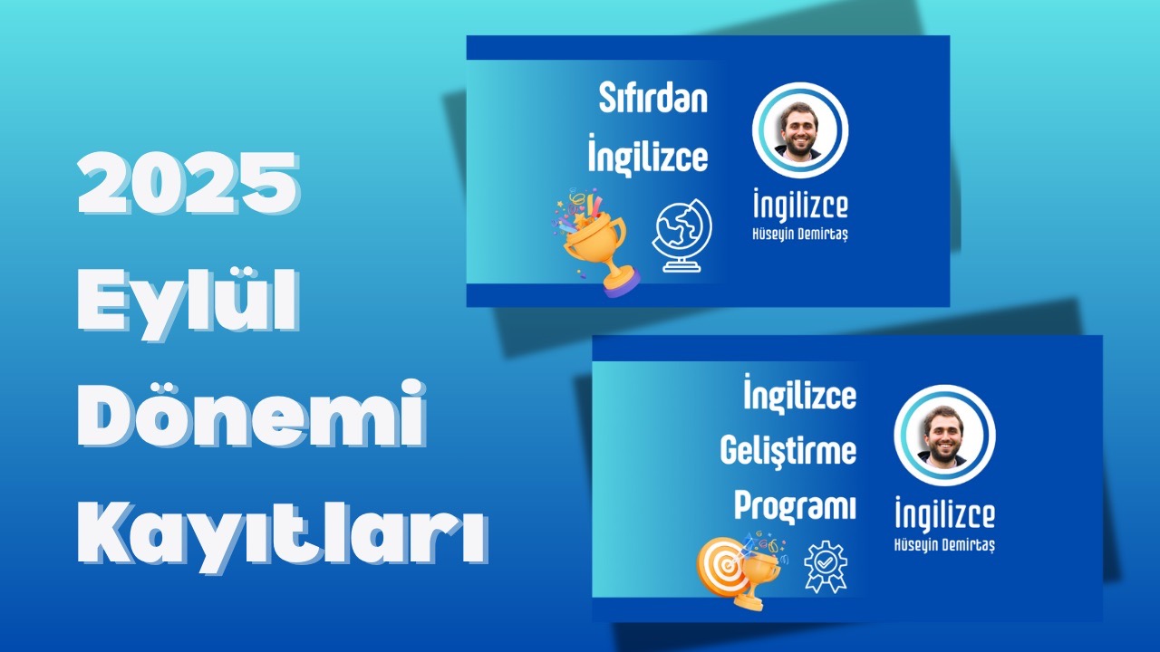 ✈️ Sıfırdan İngilizce & İngilizce Geliştirme Programı yeni dönem